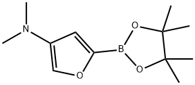 4-(Dimethylamino)furan-2-boronic acid pinacol ester结构式