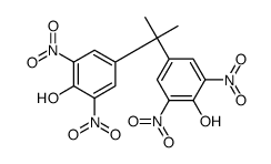 4-[2-(4-hydroxy-3,5-dinitrophenyl)propan-2-yl]-2,6-dinitrophenol结构式