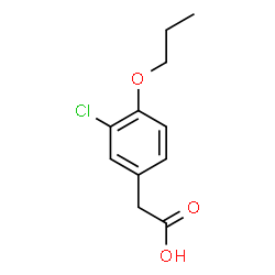 3-CHLORO-4-PROPOXY-BENZENEACETIC ACID structure