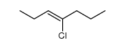 4-chloro-hept-3-ene结构式