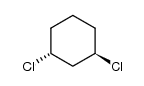 trans-1,3-Dichlor-cyclohexan结构式