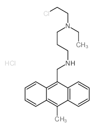 1,3-Propanediamine,N1-(2-chloroethyl)-N1-ethyl-N3-[(10-methyl-9-anthracenyl)methyl]-,hydrochloride (1:2)结构式