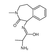 (S)-2-amino-N-((S)-3-Methyl-2-oxo-2,3,4,5-tetrahydro-1H-benzo[d]azepin-1-yl)propanamide structure