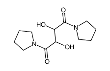 Pyrrolidine, 1,1'-(2,3-dihydroxy-1,4-dioxo-1,4-butanediyl)bis- Structure