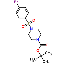 TERT-BUTYL 4-((4-BROMOPHENYL)SULFONYL)PIPERAZINE-1-CARBOXYLATE structure