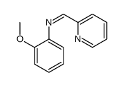 2-[[(2-Methoxyphenyl)imino]methyl]pyridine structure