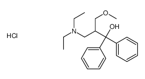 2-(diethylaminomethyl)-3-methoxy-1,1-diphenylpropan-1-ol,hydrochloride Structure