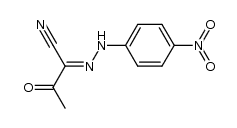 2-(4-nitro-phenylhydrazono)-3-oxo-butyronitrile Structure