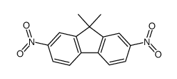 9,9-dimethyl-2,7-dinitrofluorene结构式