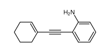 2-(1-cyclohexen-1-ylethynyl)aniline结构式