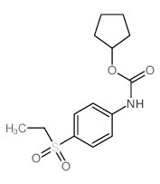 Carbanilic acid,p-(ethylsulfonyl)-, cyclopentyl ester (8CI)结构式