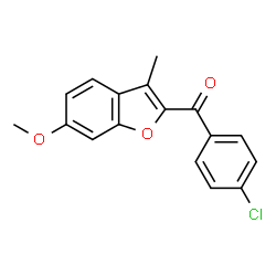 (4-CHLOROPHENYL)(6-METHOXY-3-METHYL-1-BENZOFURAN-2-YL)METHANONE structure