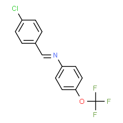 N-(4-chlorobenzylidene)-4-(trifluoromethoxy)aniline Structure