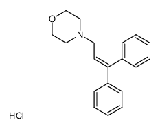 4-(3,3-Diphenylallyl)morpholine hydrochloride结构式