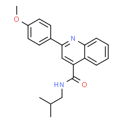 2-(4-methoxyphenyl)-N-(2-methylpropyl)quinoline-4-carboxamide Structure