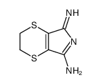 2,3-dihydro-5-imino-5H-1,4-dithiino[2,3-c]pyrrol-7-amine Structure
