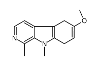 6-methoxy-1,9-dimethyl-5,8-dihydropyrido[3,4-b]indole结构式
