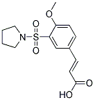 (2E)-3-[4-METHOXY-3-(PYRROLIDIN-1-YLSULFONYL)PHENYL]ACRYLIC ACID结构式