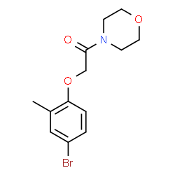 4-[(4-bromo-2-methylphenoxy)acetyl]morpholine结构式