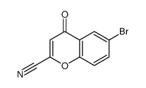 6-bromo-4-oxo-4H-1-Benzopyran-2-carbonitrile Structure