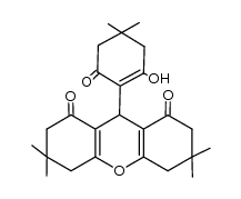 9-(4,4-dimethyl-2-hydroxy-6-oxo-1-cyclohexenyl)-3,3,6,6-tetramethyl-1,8-dioxo-1,2,3,4,5,6,7,8-octahydroxanthene Structure