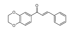 (E)-1-(2,3-dihydrobenzo[b][1,4]dioxin-6-yl)-3-phenylprop-2-en-1-one结构式
