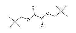 1,2 dichloro-1,2-dineopentyloxyethane结构式