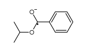 Isopropyl benzoate radical anion Structure