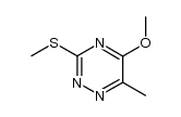 5-methoxy-6-methyl-3-methylthio-1,2,4-triazine Structure