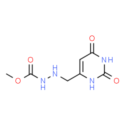 Hydrazinecarboxylic acid, 2-[(1,2,3,6-tetrahydro-2,6-dioxo-4-pyrimidinyl)methyl]-, methyl ester (9CI) picture