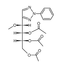 (2R,3S,4R)-4-Methoxy-4-(2-phenyl-2H-1,2,3-triazol-4-yl)-1,2,3-butanetriol triacetate Structure