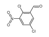 2,5-dichloro-3-nitro-benzaldehyde Structure