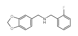 BENZO[1,3]DIOXOL-5-YLMETHYL-(2-FLUORO-BENZYL)-AMINE picture