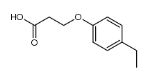 3-(4-ethylphenoxy)propanoic acid structure