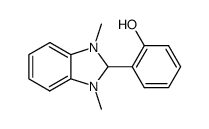 2,3-dihydro-2-(2-hydroxyphenyl)-1,3-dimethyl-1H-benzimidazole结构式