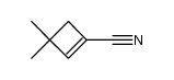 3,3-Dimethyl-cyclobut-1-en-1-carbonitril Structure