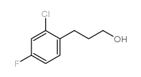 3-(2-氯-4-氟苯基)-1-丙醇结构式
