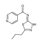 4-Pyridinecarboxamide,N-(5-propyl-1,3,4-thiadiazol-2-yl)-(9CI)结构式