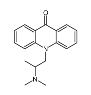 10-[2-(dimethylamino)propyl]acridin-9-one结构式