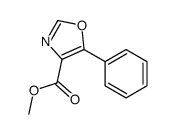 Methyl 5-phenyl-1,3-oxazole-4-carboxylate structure