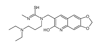 1-[3-(diethylamino)propyl]-3-methyl-1-[(6-oxo-5H-[1,3]dioxolo[4,5-g]quinolin-7-yl)methyl]thiourea结构式