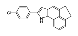 8-(4-chlorophenyl)-5,9-dihydro-4h-indeno[1,7-fg]indole结构式