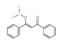 (Z)-3-difluoroboranyloxy-1,3-diphenyl-prop-2-en-1-one structure