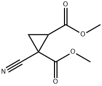 1-氰基环丙烷-1,2-二甲酸二甲酯结构式