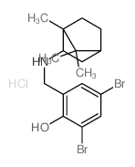 2,4-dibromo-6-[[(1,7,7-trimethylnorbornan-2-yl)amino]methyl]phenol structure