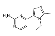2-amino-4-(1-ethyl-2-methylimidazol-5-yl)pyrimidine Structure