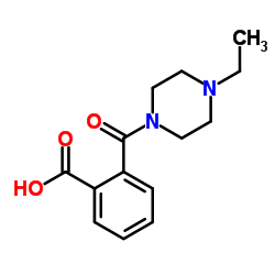 2-[(4-Ethyl-1-piperazinyl)carbonyl]benzoic acid Structure