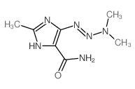 (5Z)-5-(dimethylaminohydrazinylidene)-2-methyl-imidazole-4-carboxamide结构式