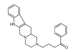 4-(3,4,6,7,12,12a-hexahydropyrazino[1',2':1,6]pyrido[3,4-b]indol-2(1H)-yl)-1-phenylbutan-1-one结构式