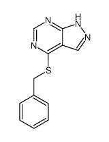 4-benzylsulfanyl-1(2)H-pyrazolo[3,4-d]pyrimidine Structure